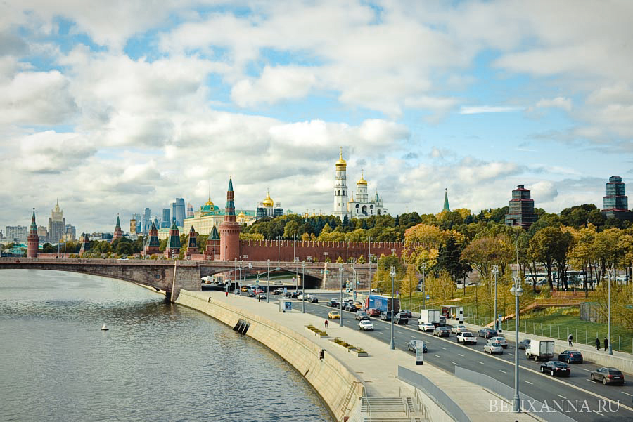 парк Зарядье, Москва, фото с парящего моста